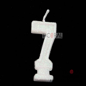 VELA HS2875-7 NUMERO 7 BLANCO C/GIBRE x 1
